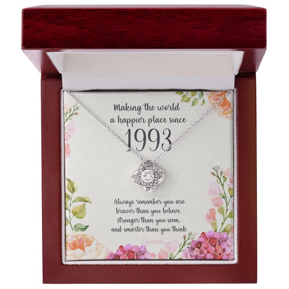 Making The World A Happier Place Personalized Necklace - Image 9