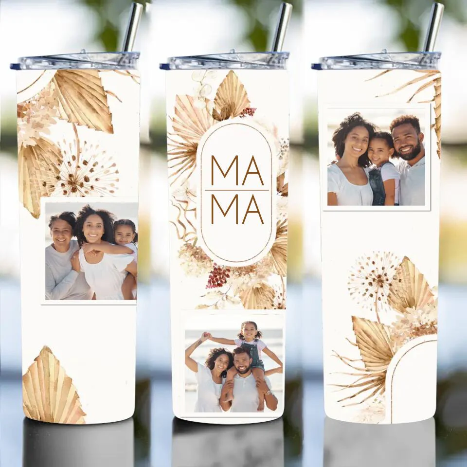 MAMA Collage Photos Personalized 20oz Tumbler - Image 2