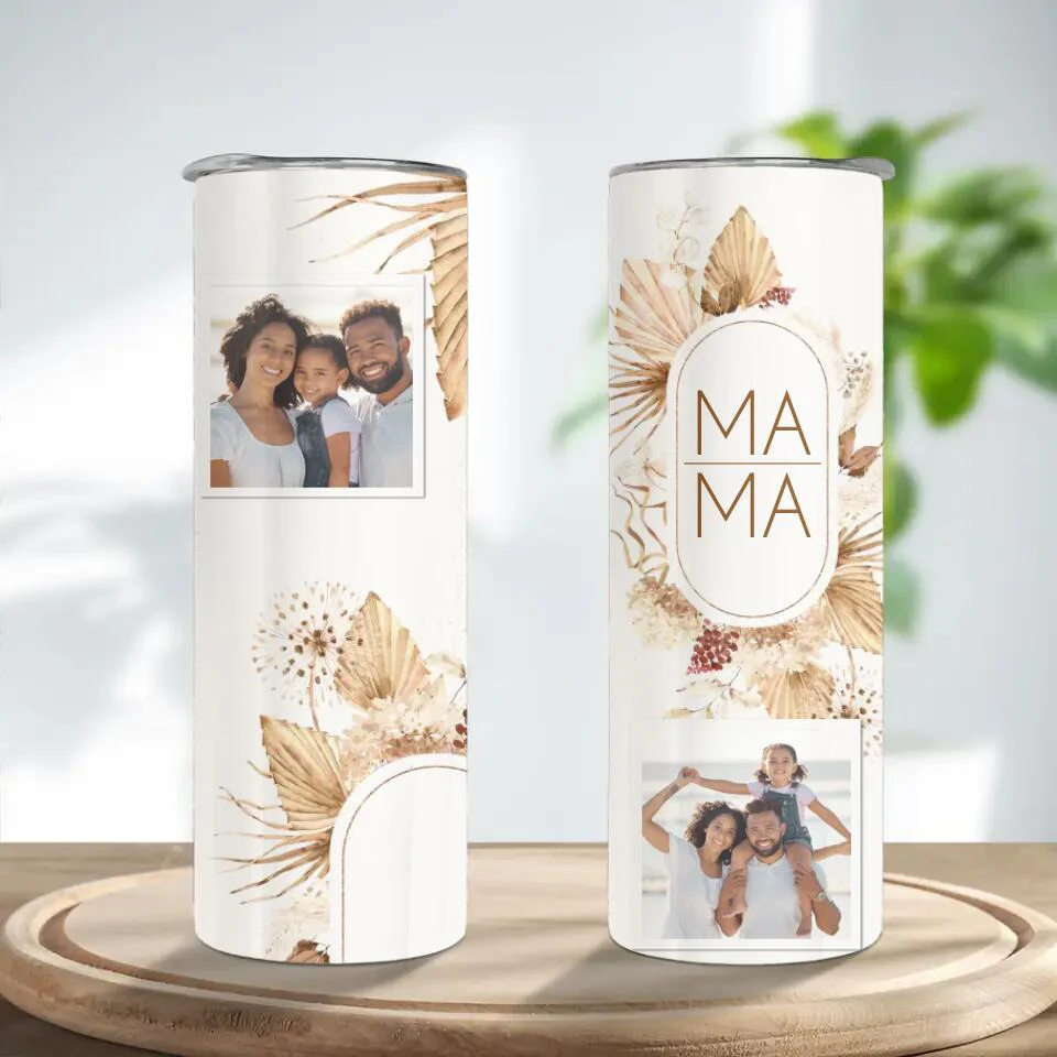MAMA Collage Photos Personalized 20oz Tumbler - Image 3