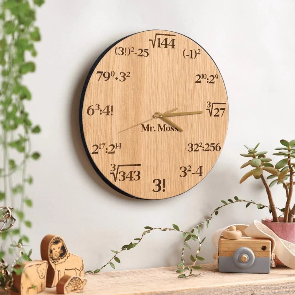 Mathematics Wall Clock - Math Equation Clock - Math Teacher Decor - Fun Gifts for Your Math Teachers - Image 4