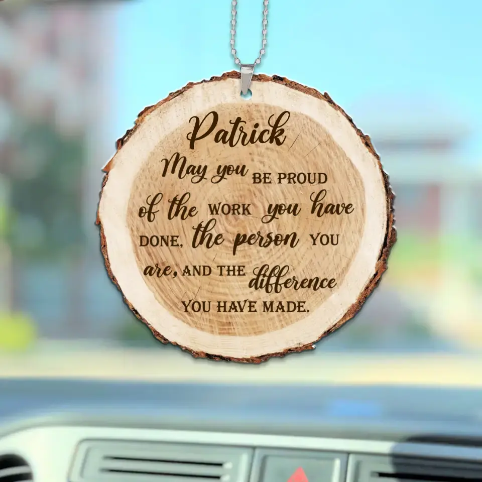 May You Be Proud of the Work You Have Done Custom Ornament Retirement Gift - Image 2