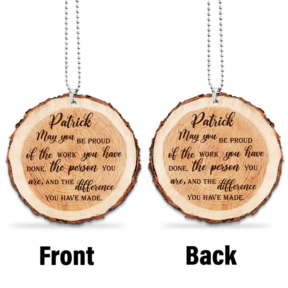 May You Be Proud of the Work You Have Done Custom Ornament Retirement Gift - Image 3