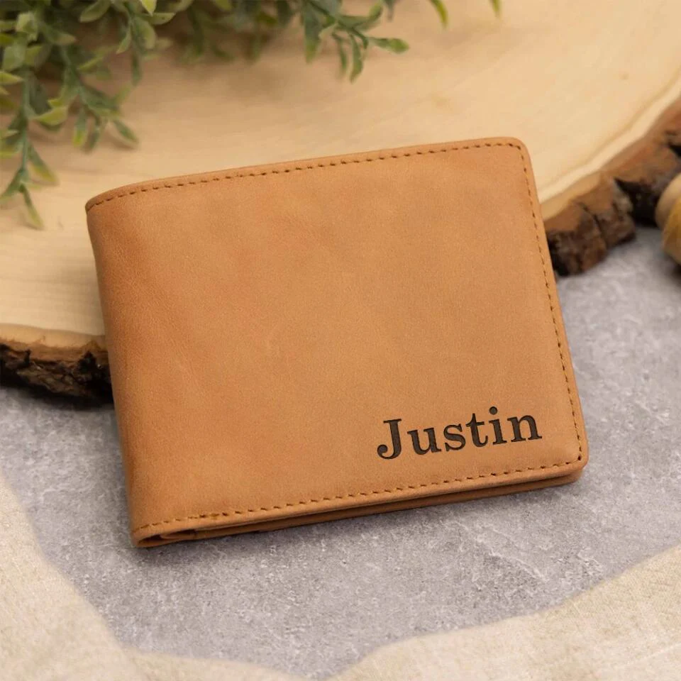 May You Proud Of Work You Have Done, Personalized Engraved Leather Wallet For Men, Retirement Gifts - Image 7