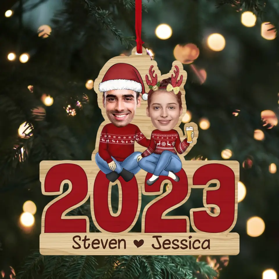 May Your Christmas Be Bright - Personalized Wooden Ornament - Image 2