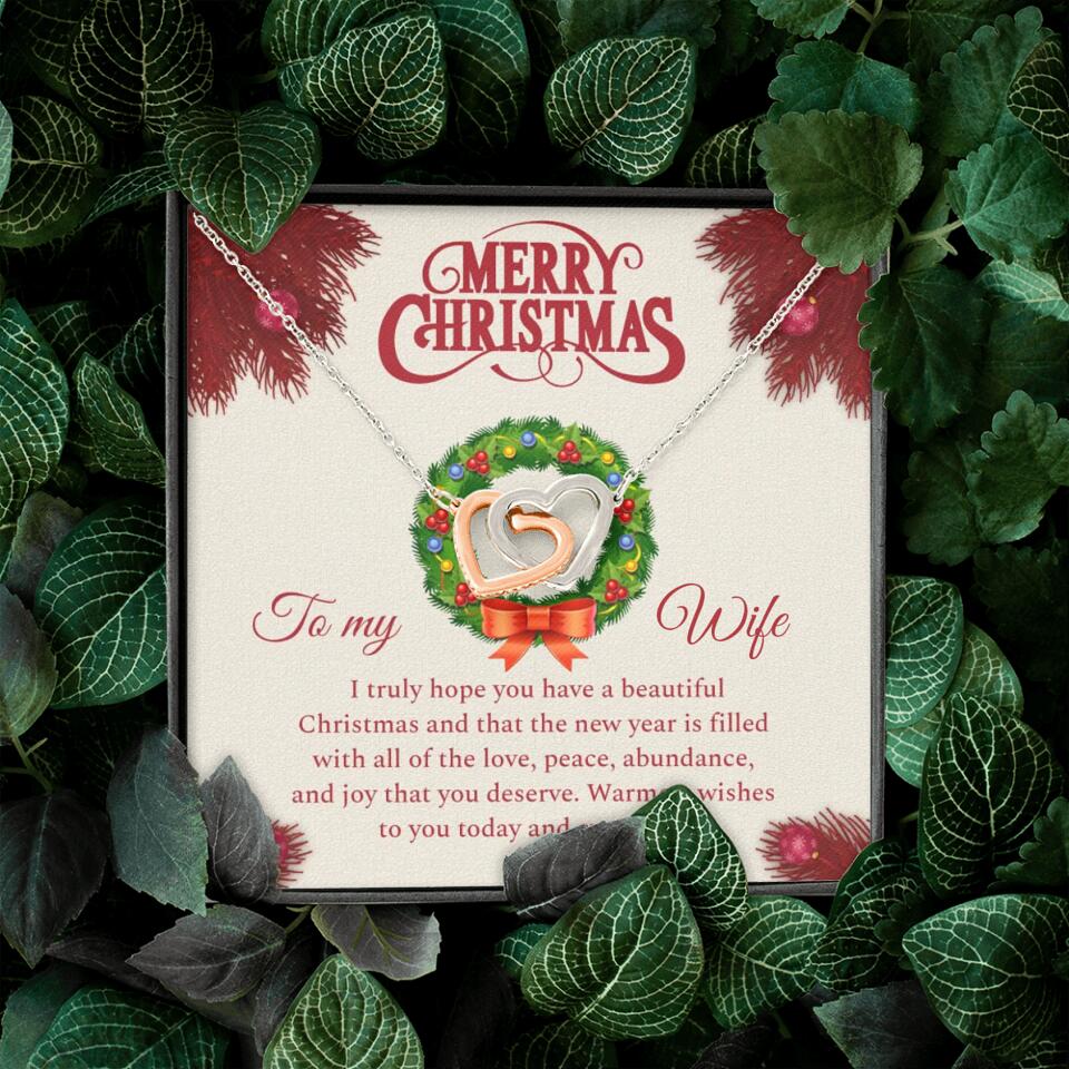 Merry Christmas I Truly Hope You Have A Beautiful Christmas - Personalized Necklace - Christmas Gifts for Wife - Image 10