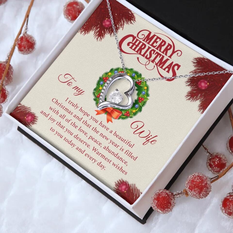 Merry Christmas I Truly Hope You Have A Beautiful Christmas - Personalized Necklace - Christmas Gifts for Wife - Image 16
