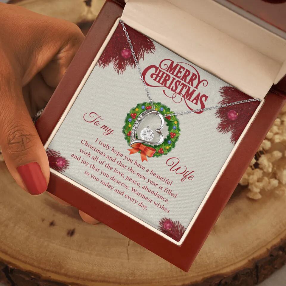 Merry Christmas I Truly Hope You Have A Beautiful Christmas - Personalized Necklace - Christmas Gifts for Wife - Image 20