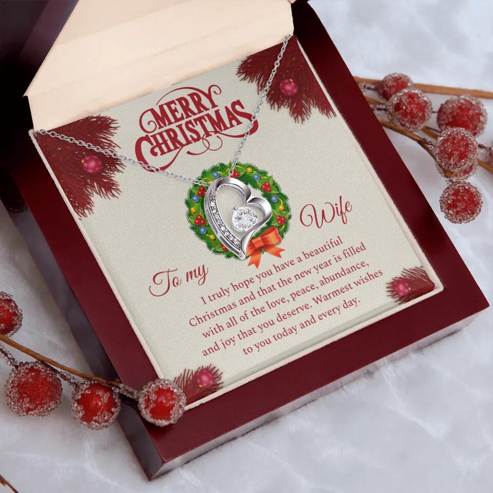 Merry Christmas I Truly Hope You Have A Beautiful Christmas - Personalized Necklace - Christmas Gifts for Wife - Image 24
