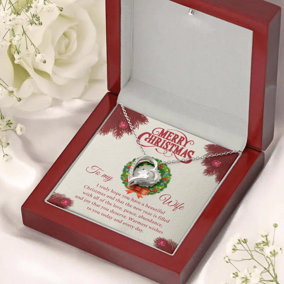 Merry Christmas I Truly Hope You Have A Beautiful Christmas - Personalized Necklace - Christmas Gifts for Wife - Image 29
