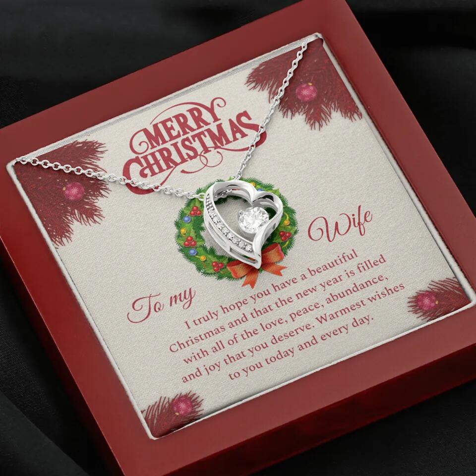 Merry Christmas I Truly Hope You Have A Beautiful Christmas - Personalized Necklace - Christmas Gifts for Wife - Image 30