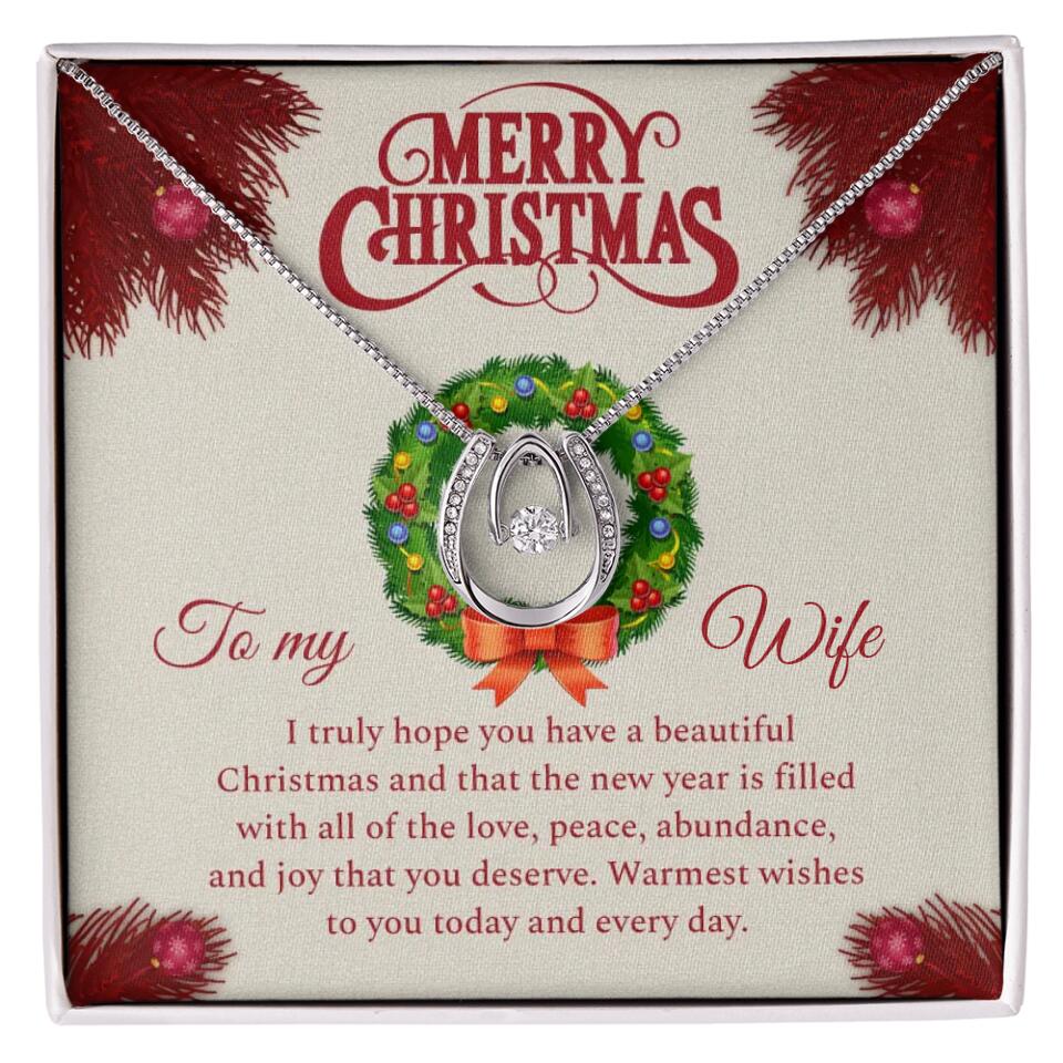 Merry Christmas I Truly Hope You Have A Beautiful Christmas - Personalized Necklace - Christmas Gifts for Wife - Image 31