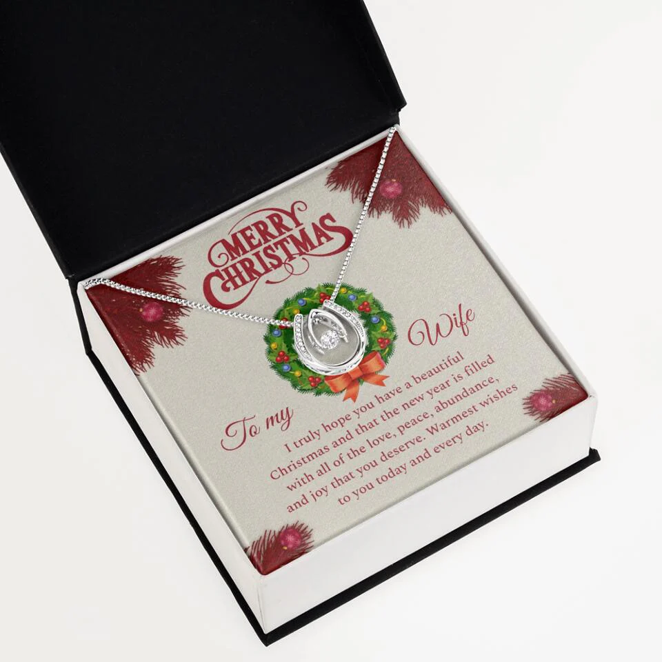 Merry Christmas I Truly Hope You Have A Beautiful Christmas - Personalized Necklace - Christmas Gifts for Wife - Image 33