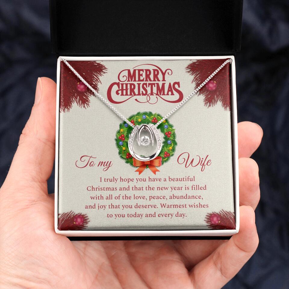 Merry Christmas I Truly Hope You Have A Beautiful Christmas - Personalized Necklace - Christmas Gifts for Wife - Image 34