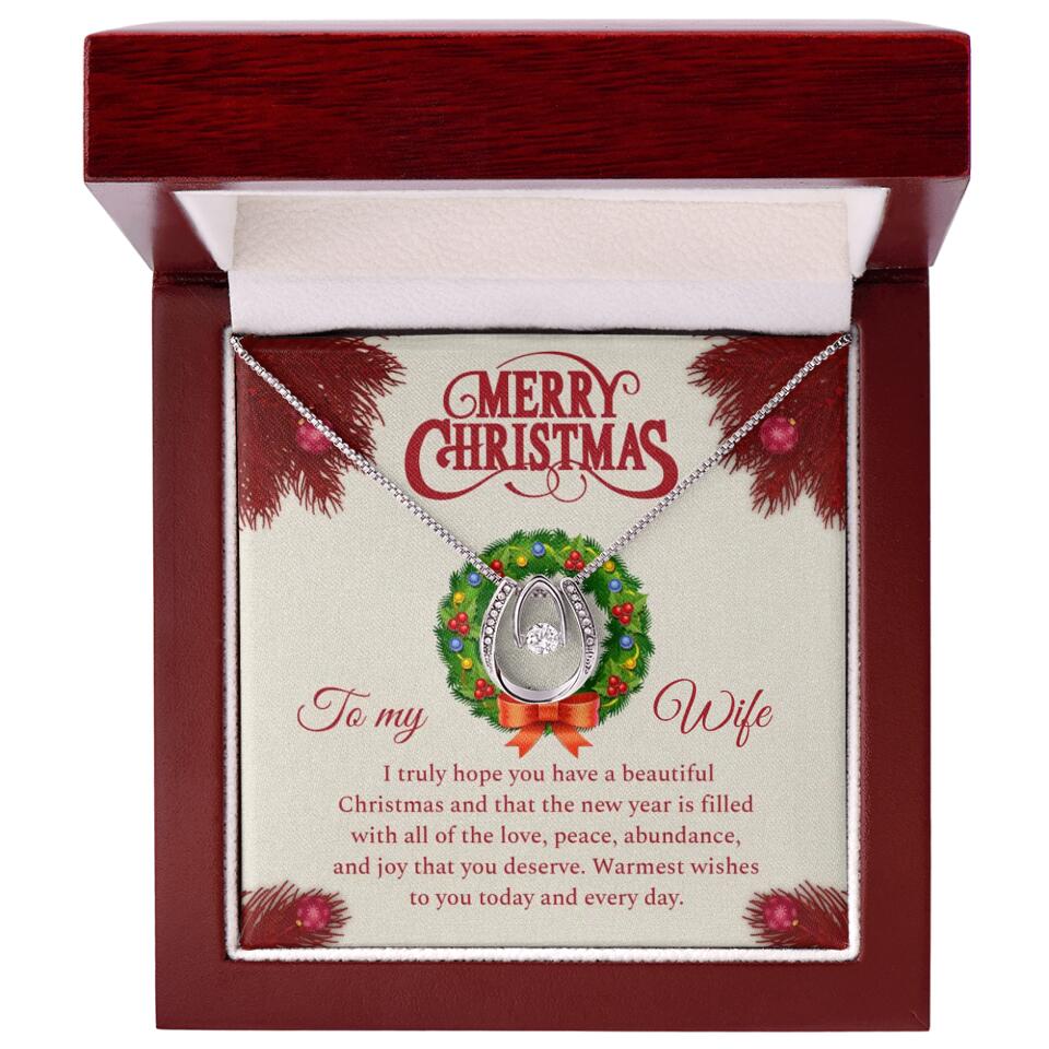 Merry Christmas I Truly Hope You Have A Beautiful Christmas - Personalized Necklace - Christmas Gifts for Wife - Image 35
