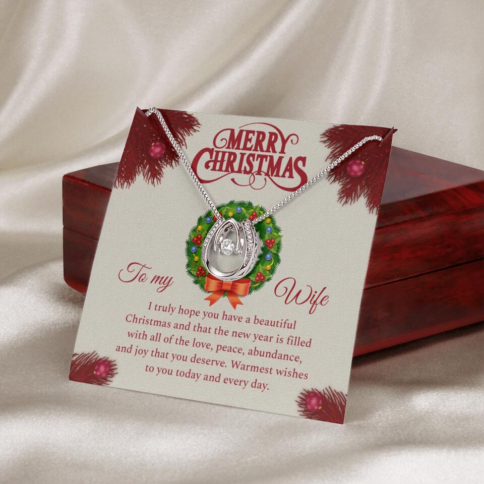 Merry Christmas I Truly Hope You Have A Beautiful Christmas - Personalized Necklace - Christmas Gifts for Wife - Image 36