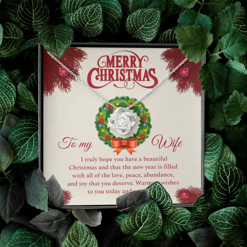 Merry Christmas I Truly Hope You Have A Beautiful Christmas - Personalized Necklace - Christmas Gifts for Wife - Image 4