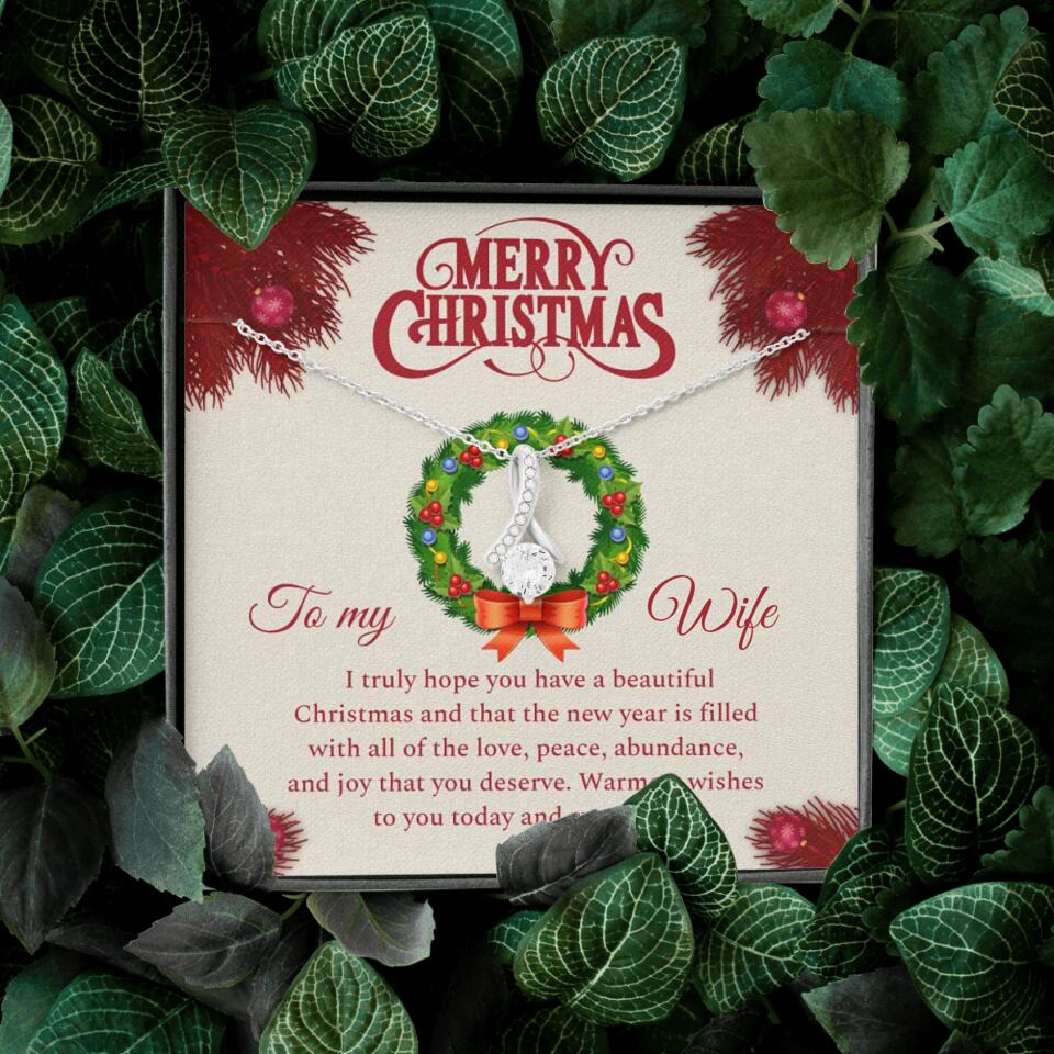 Merry Christmas I Truly Hope You Have A Beautiful Christmas - Personalized Necklace - Christmas Gifts for Wife - Image 40