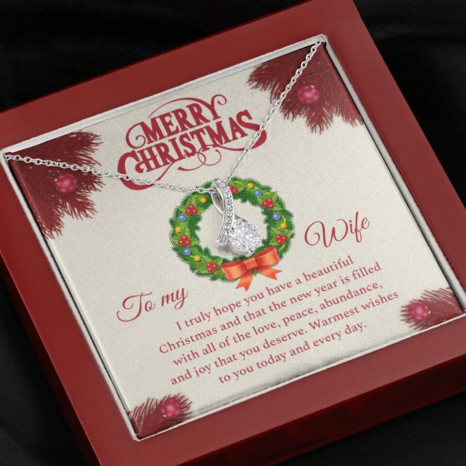 Merry Christmas I Truly Hope You Have A Beautiful Christmas - Personalized Necklace - Christmas Gifts for Wife - Image 44