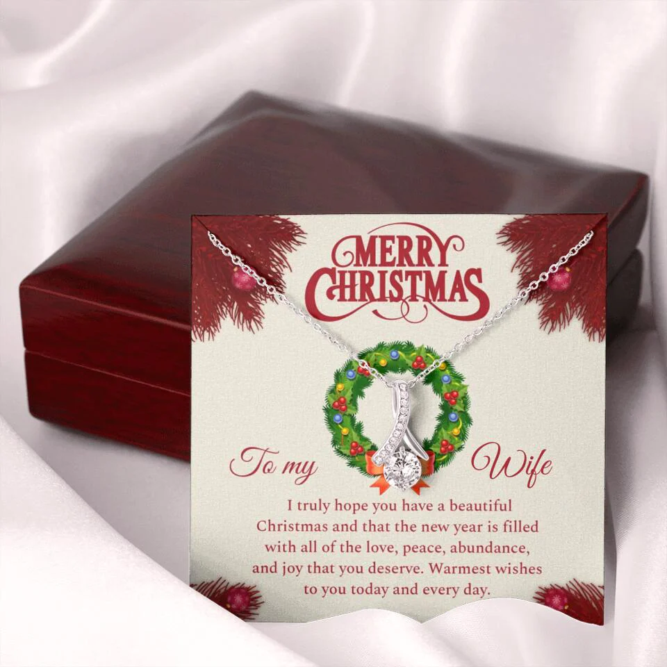 Merry Christmas I Truly Hope You Have A Beautiful Christmas - Personalized Necklace - Christmas Gifts for Wife - Image 45