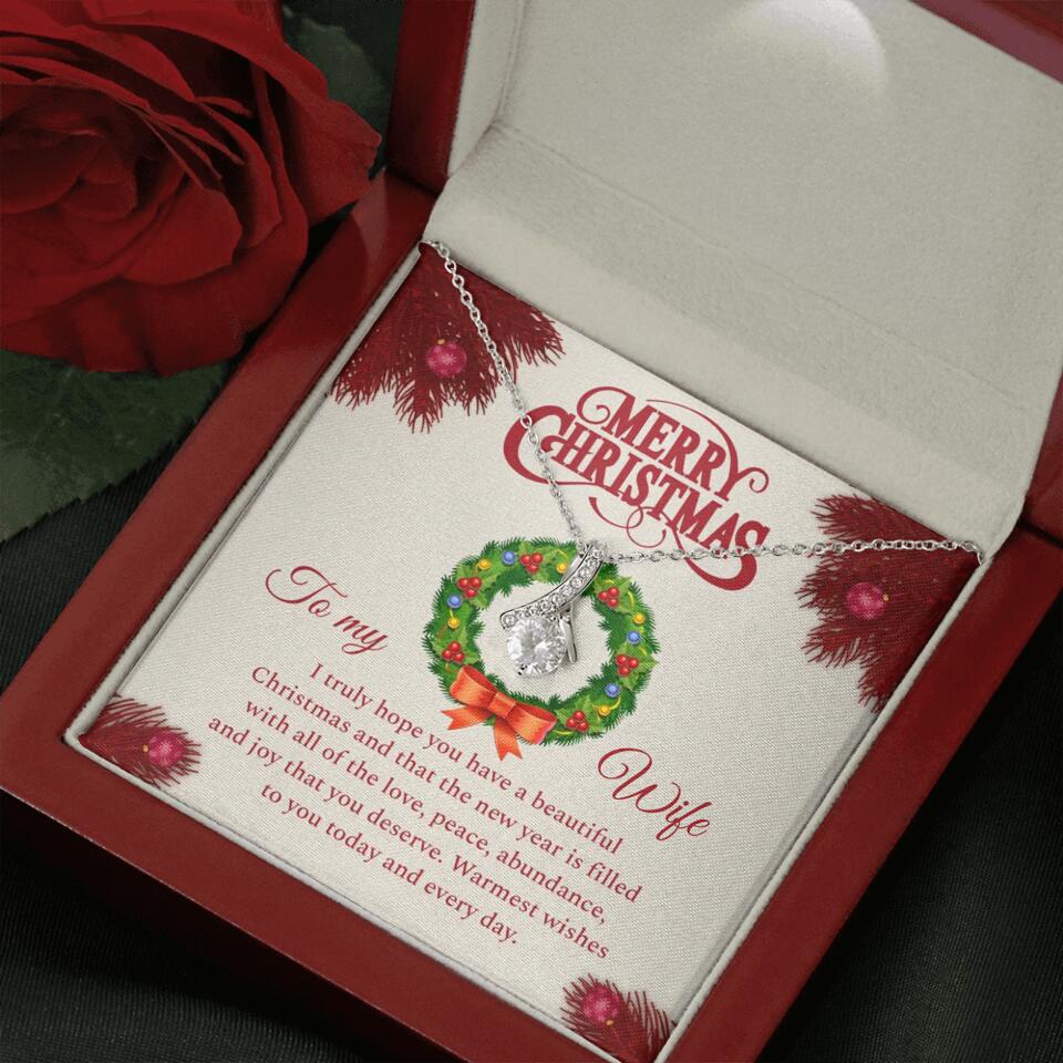 Merry Christmas I Truly Hope You Have A Beautiful Christmas - Personalized Necklace - Christmas Gifts for Wife - Image 46