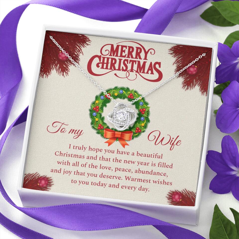 Merry Christmas I Truly Hope You Have A Beautiful Christmas - Personalized Necklace - Christmas Gifts for Wife - Image 5