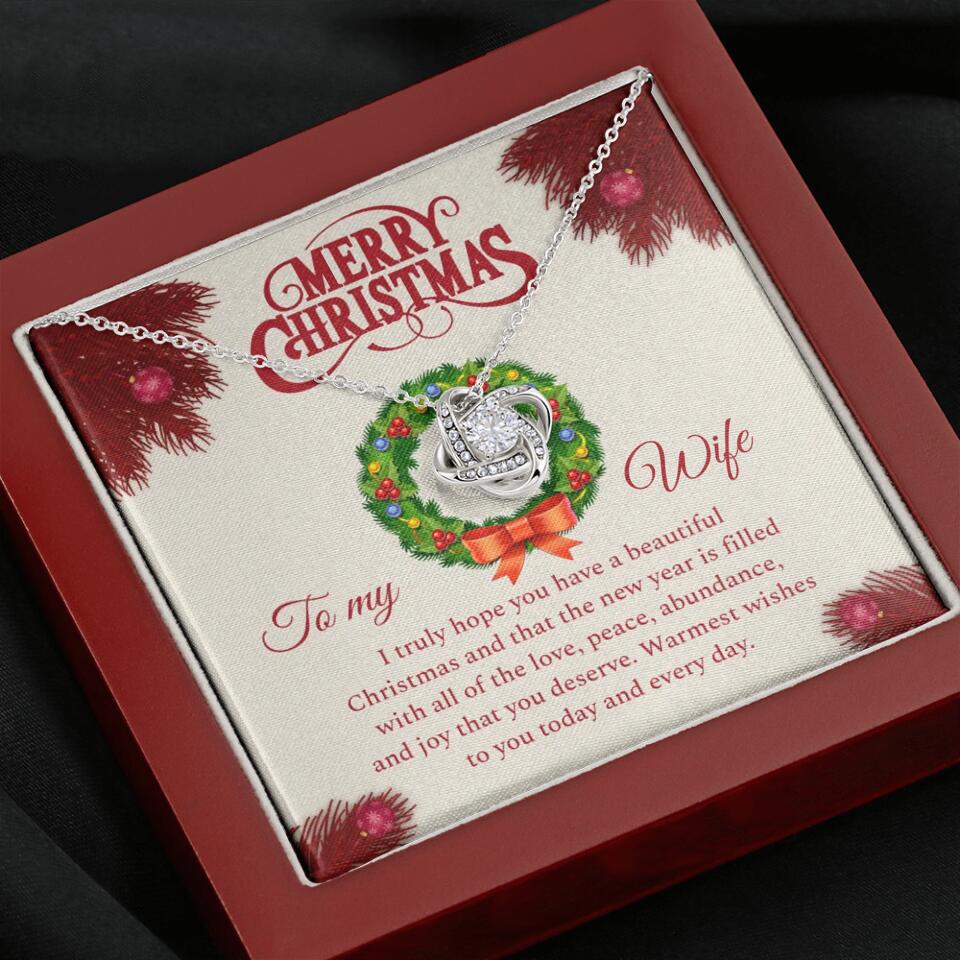 Merry Christmas I Truly Hope You Have A Beautiful Christmas - Personalized Necklace - Christmas Gifts for Wife - Image 7