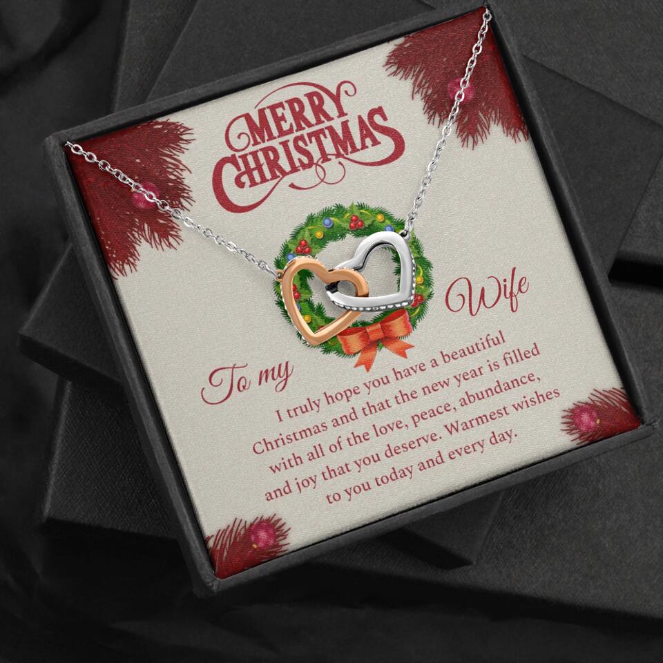 Merry Christmas I Truly Hope You Have A Beautiful Christmas - Personalized Necklace - Christmas Gifts for Wife - Image 8
