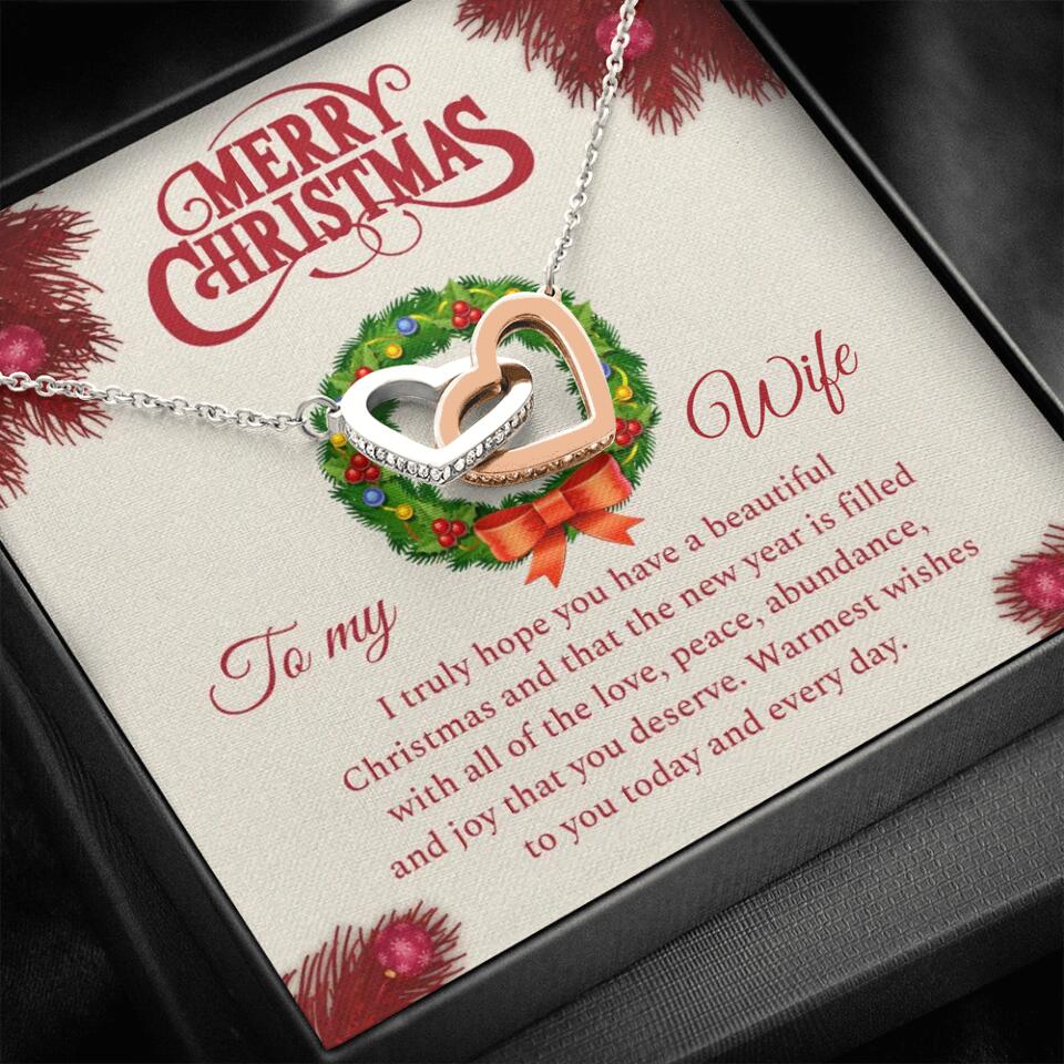 Merry Christmas I Truly Hope You Have A Beautiful Christmas - Personalized Necklace - Christmas Gifts for Wife - Image 9