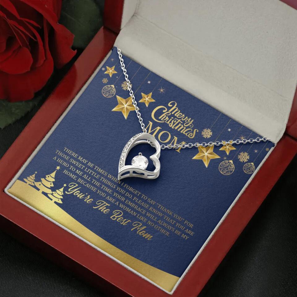 Merry Christmas Mom, You're The Best Mom Necklace - Christmas Gift for Mom - Image 28