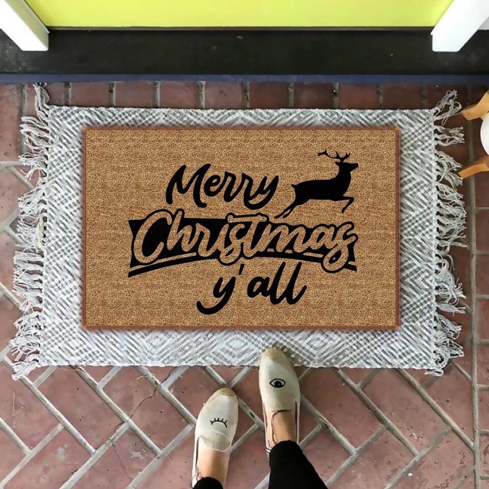 Merry Christmas - Personalized 8 Styles Door Mat - Image 10