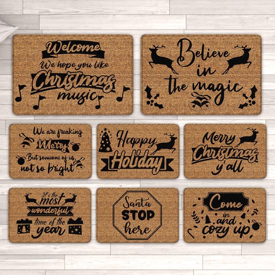 Merry Christmas - Personalized 8 Styles Door Mat - Image 3
