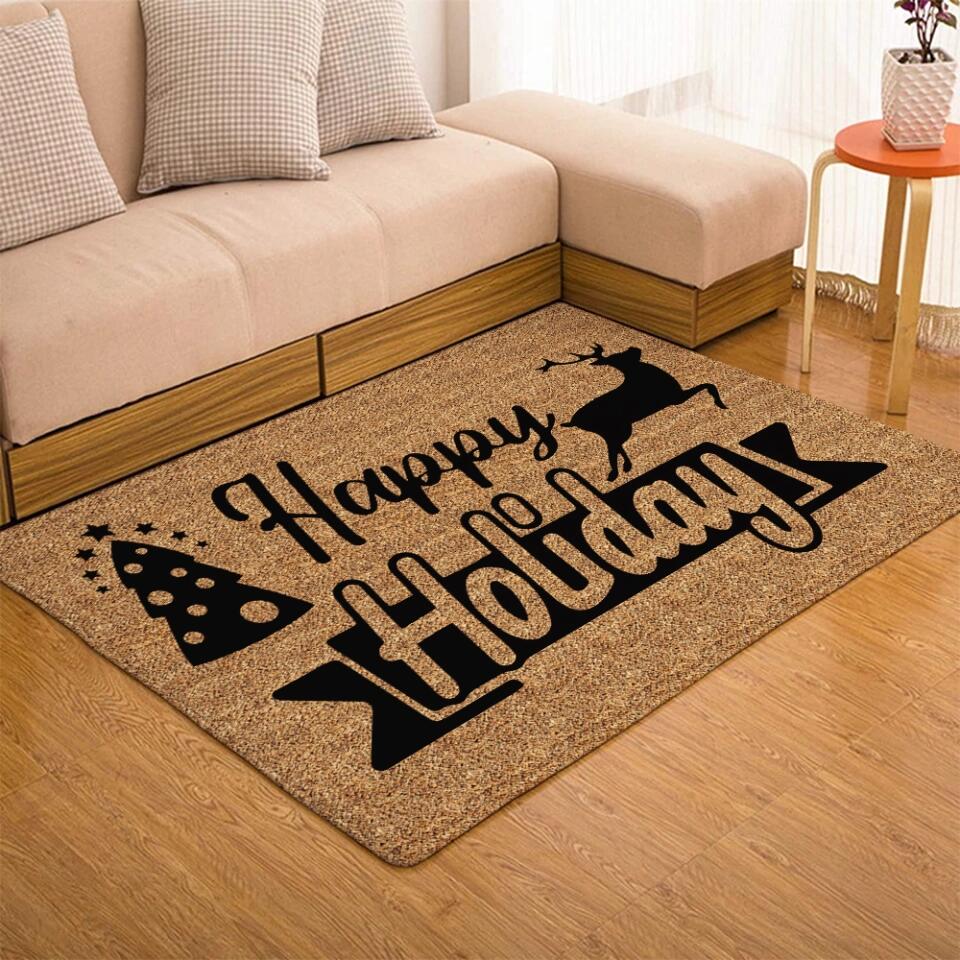 Merry Christmas - Personalized 8 Styles Door Mat - Image 5