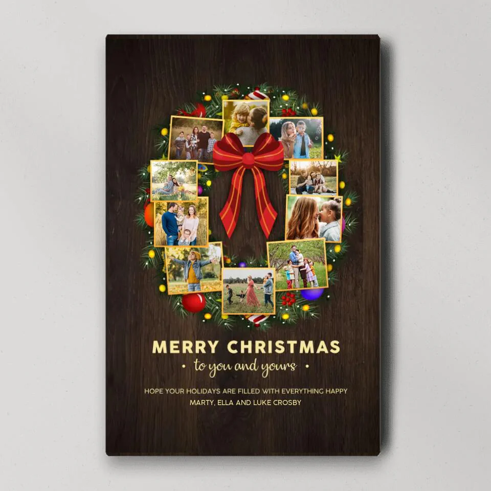 Merry Christmas To You And Yours Custom Canvas Poster Christmas Gifts - Image 3