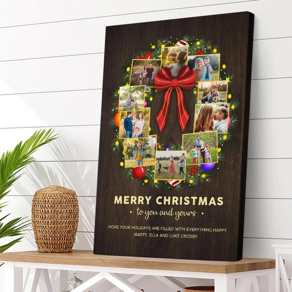 Merry Christmas To You And Yours Custom Canvas Poster Christmas Gifts - Image 4