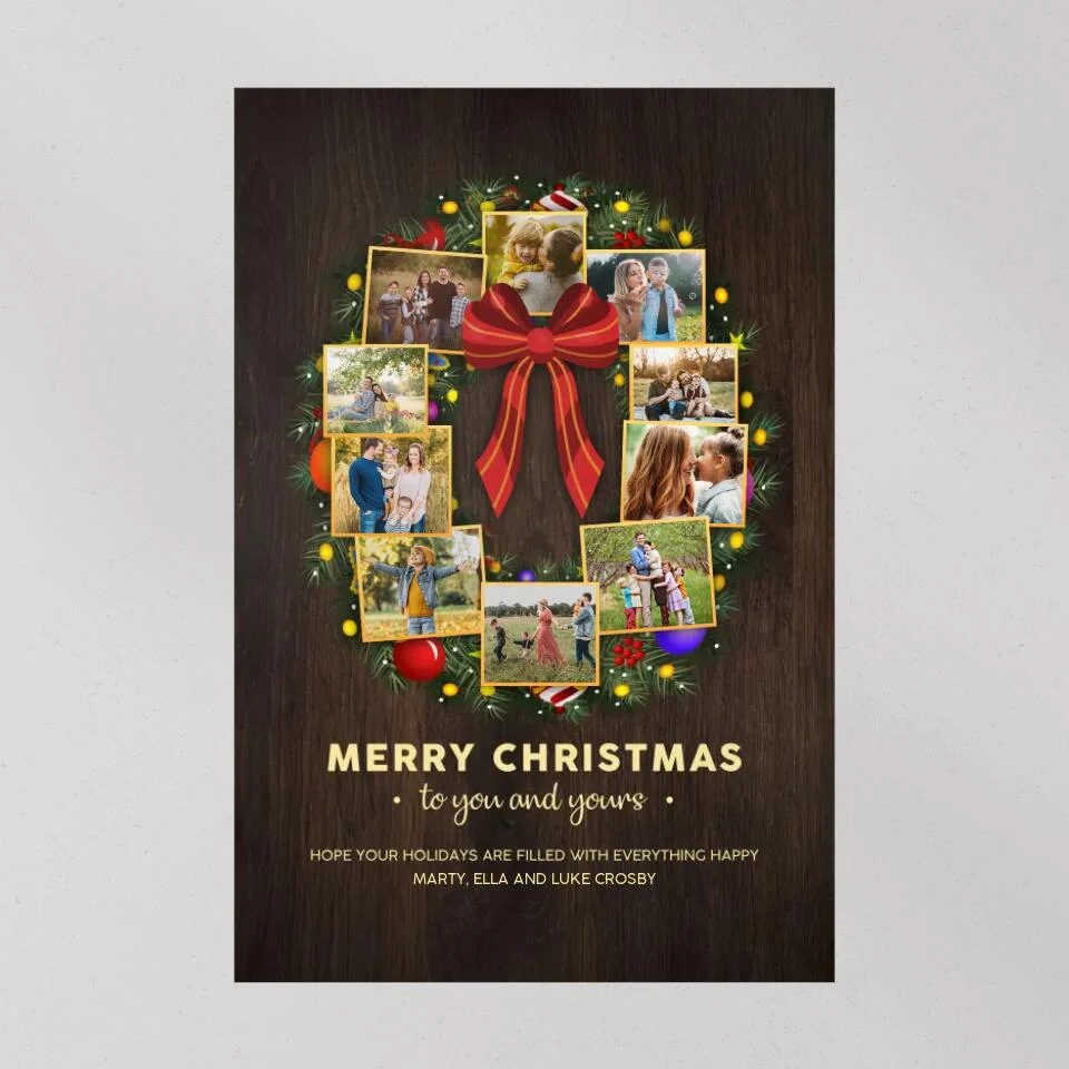 Merry Christmas To You And Yours Custom Canvas Poster Christmas Gifts - Image 7