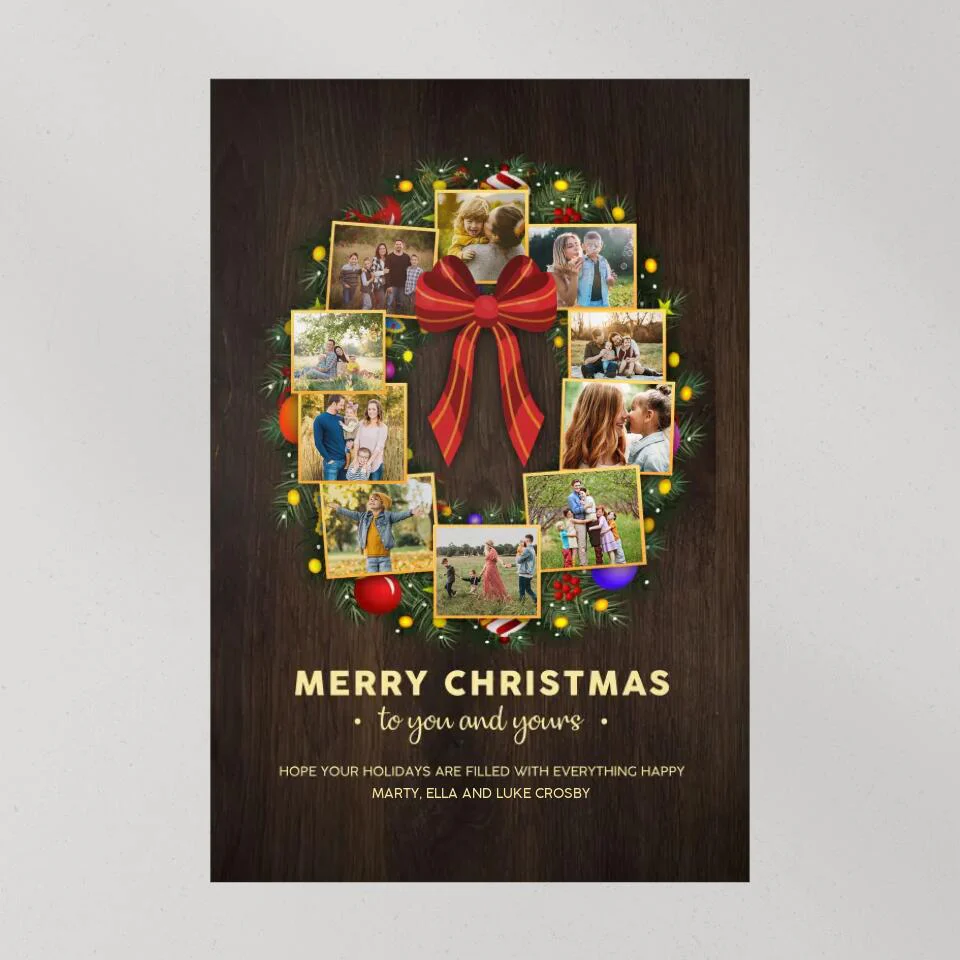 Merry Christmas To You And Yours Custom Canvas Poster Christmas Gifts - Image 9