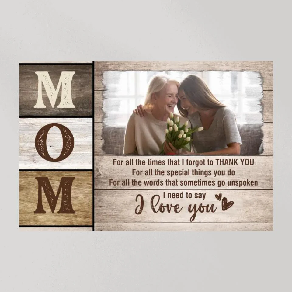 Mom I Need To Say I Love You Custom Canvas Poster Mother's Day Gift - Image 10
