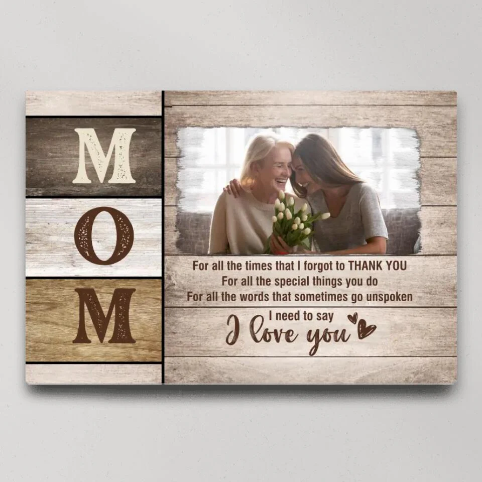 Mom I Need To Say I Love You Custom Canvas Poster Mother's Day Gift - Image 2