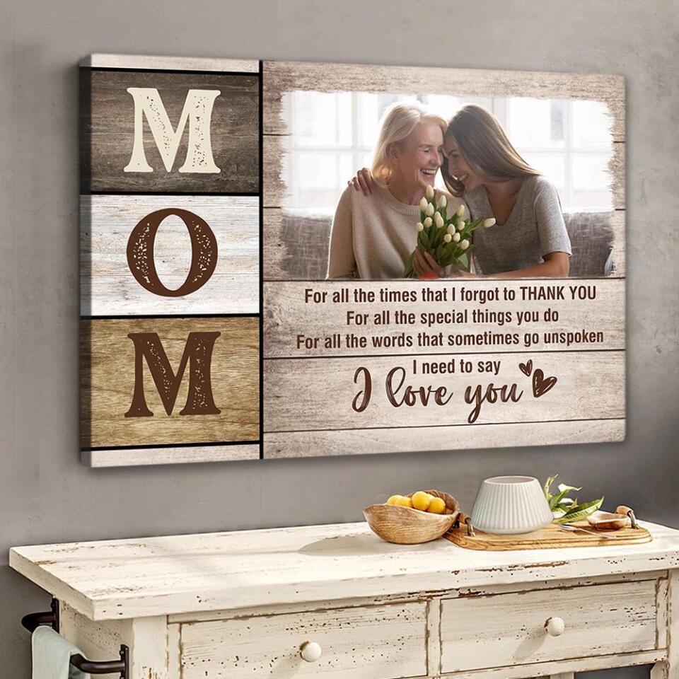 Mom I Need To Say I Love You Custom Canvas Poster Mother's Day Gift - Image 3