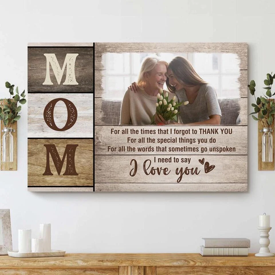 Mom I Need To Say I Love You Custom Canvas Poster Mother's Day Gift - Image 5