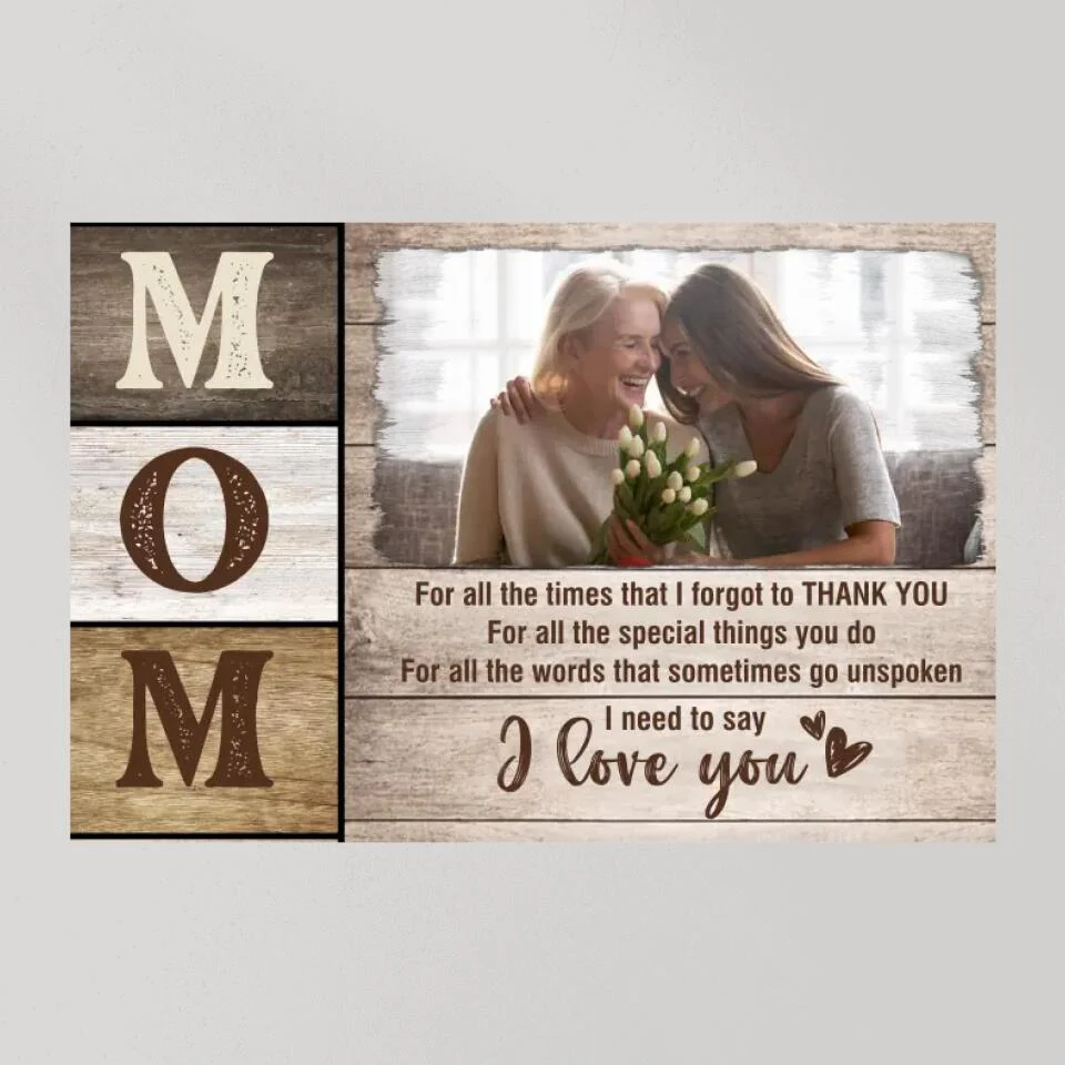 Mom I Need To Say I Love You Custom Canvas Poster Mother's Day Gift - Image 9