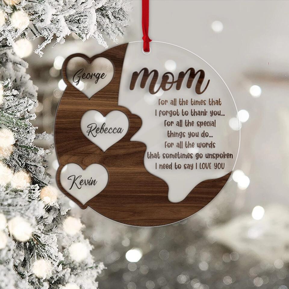 Mom I Need To Say I Love You Personalized Ornament - Image 2