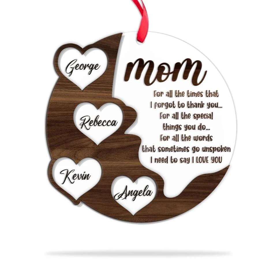Mom I Need To Say I Love You Personalized Ornament - Image 4