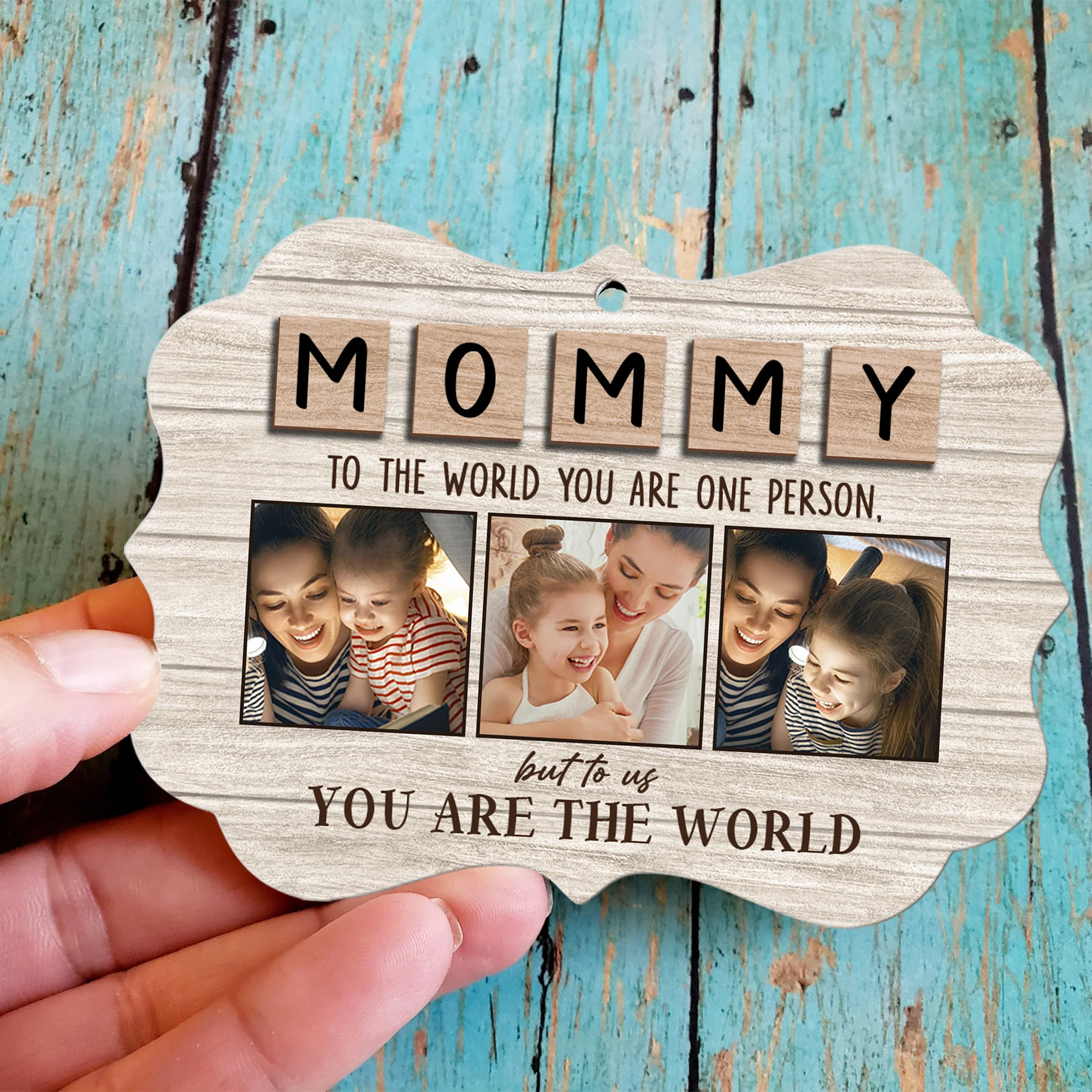 Mom You Are Our World Personalized Ornament - Image 13
