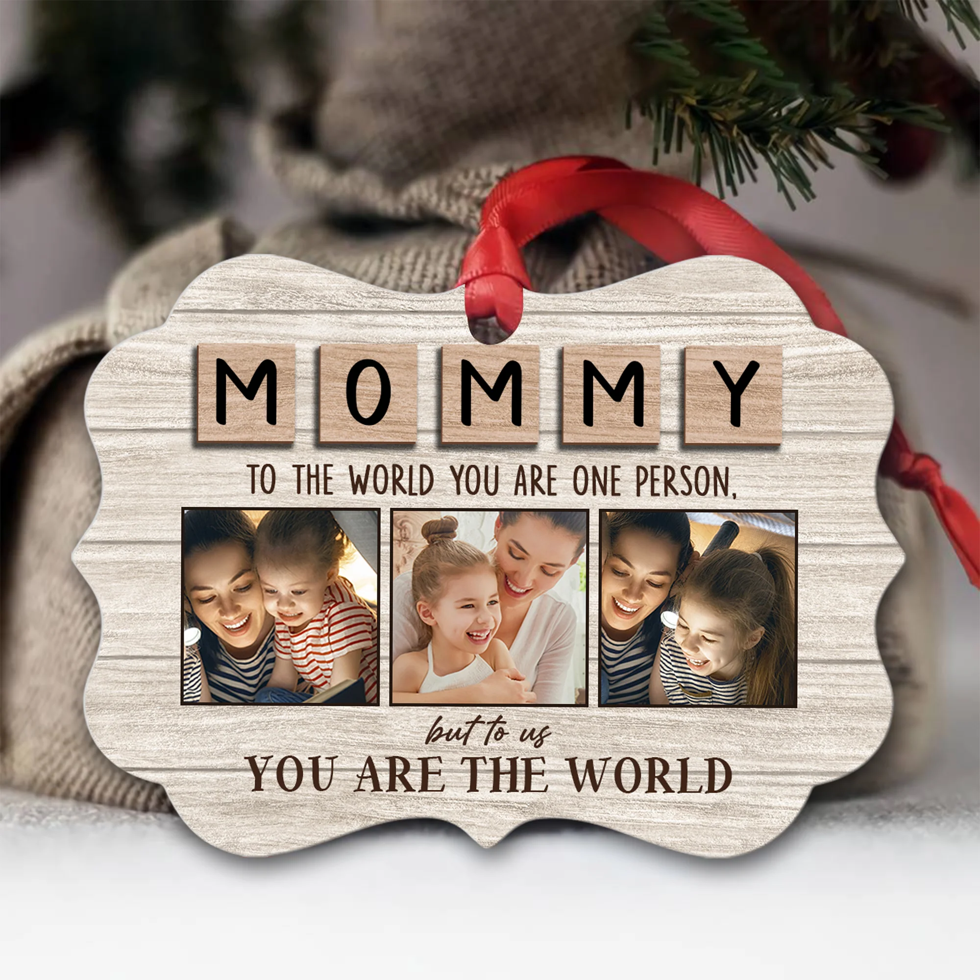 Mom You Are Our World Personalized Ornament - Image 14