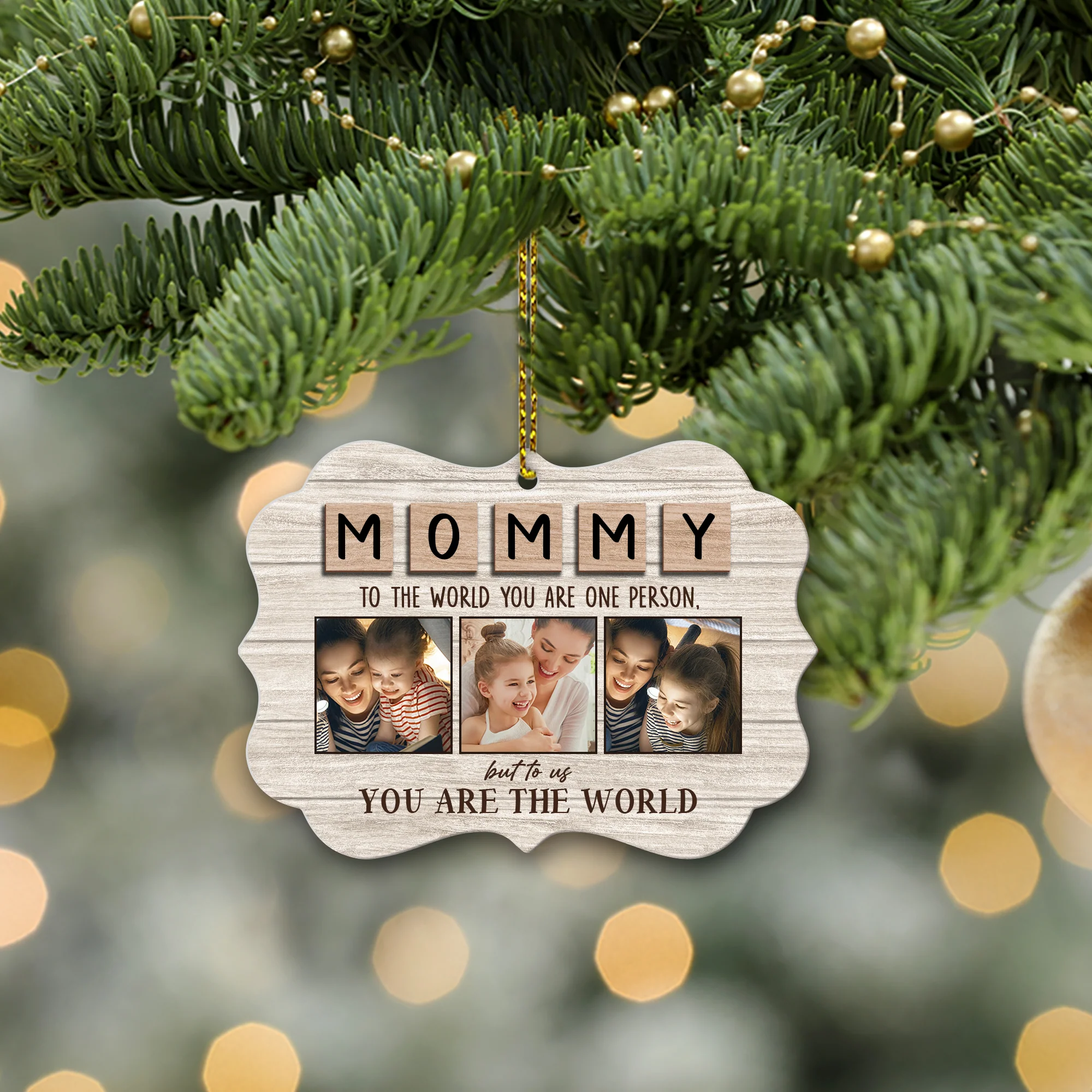 Mom You Are Our World Personalized Ornament - Image 5