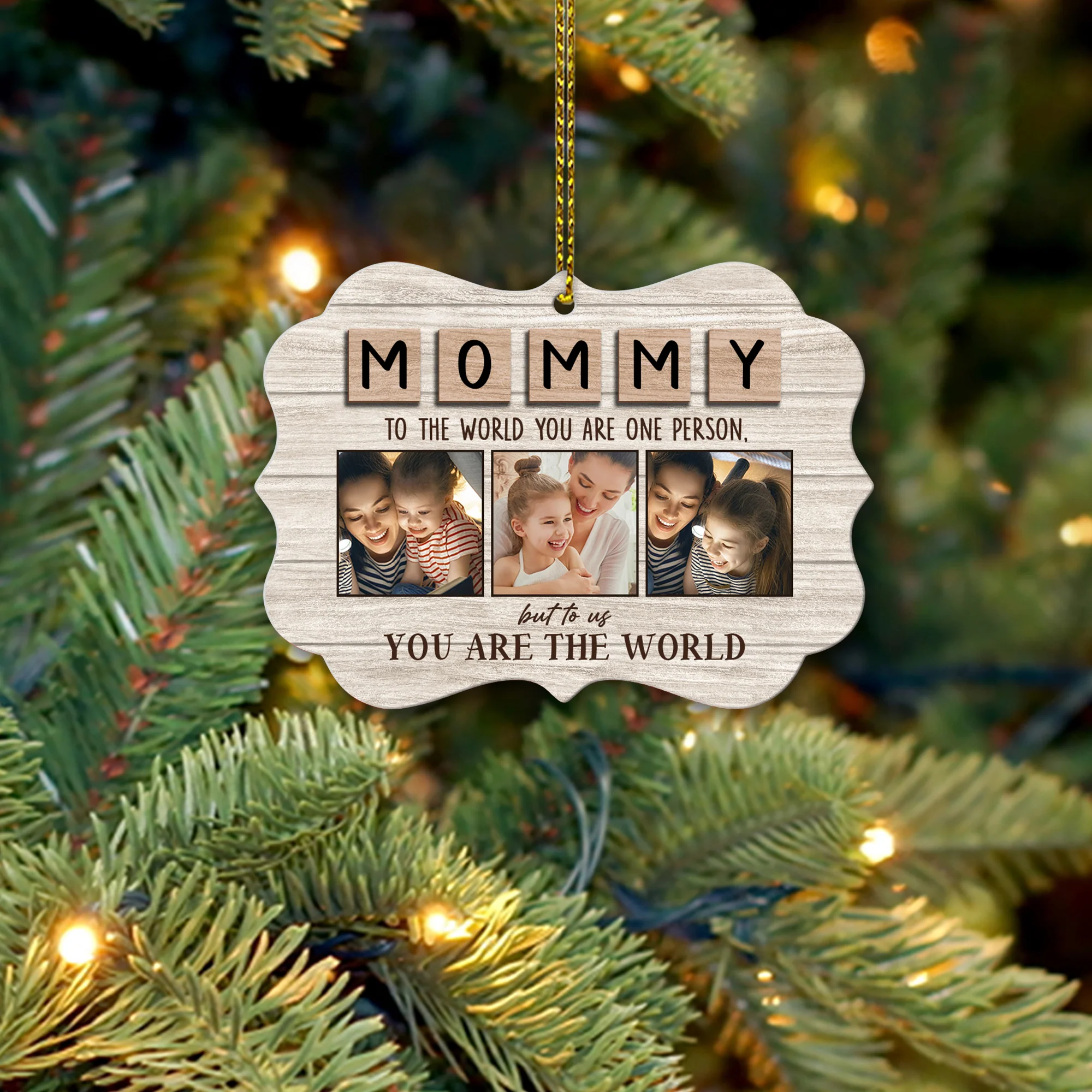 Mom You Are Our World Personalized Ornament - Image 6