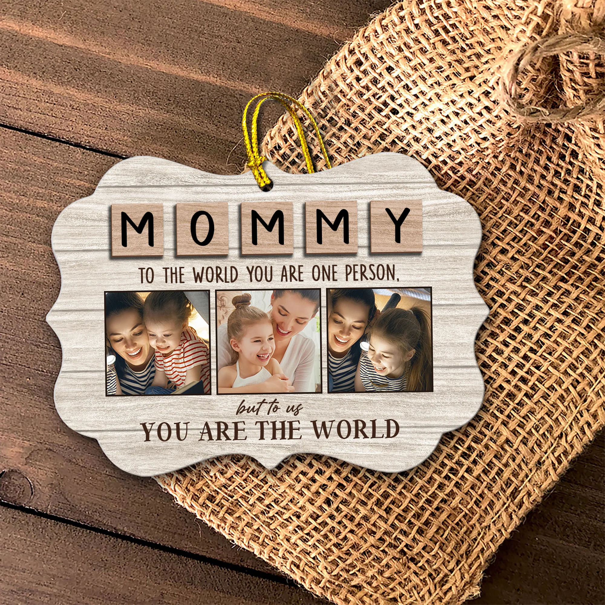 Mom You Are Our World Personalized Ornament - Image 8