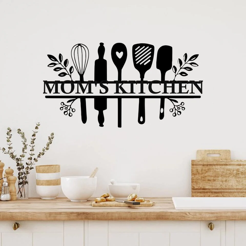 Mom's Kitchen Metal Wall Decor, Custom Metal Art - Image 2