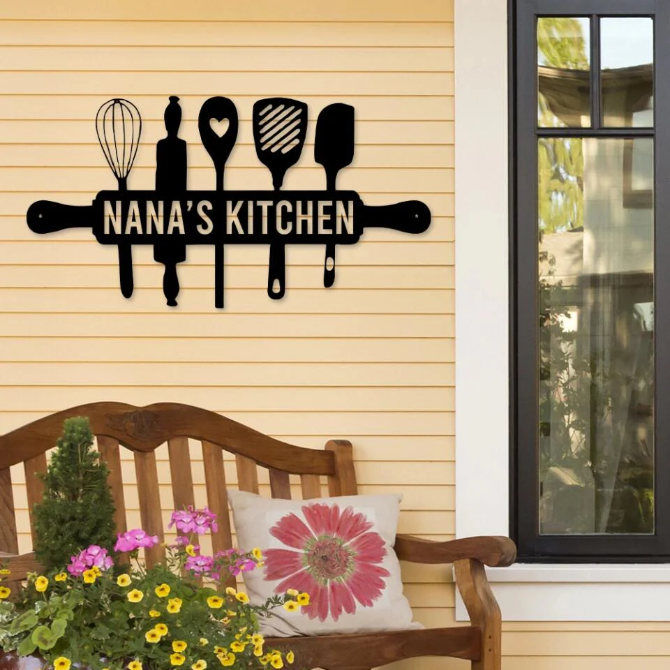 Mom's Kitchen Metal Wall Decor, Custom Metal Art - Image 3